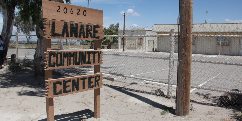 Image of the Lanare Community Center in Fresno County, California